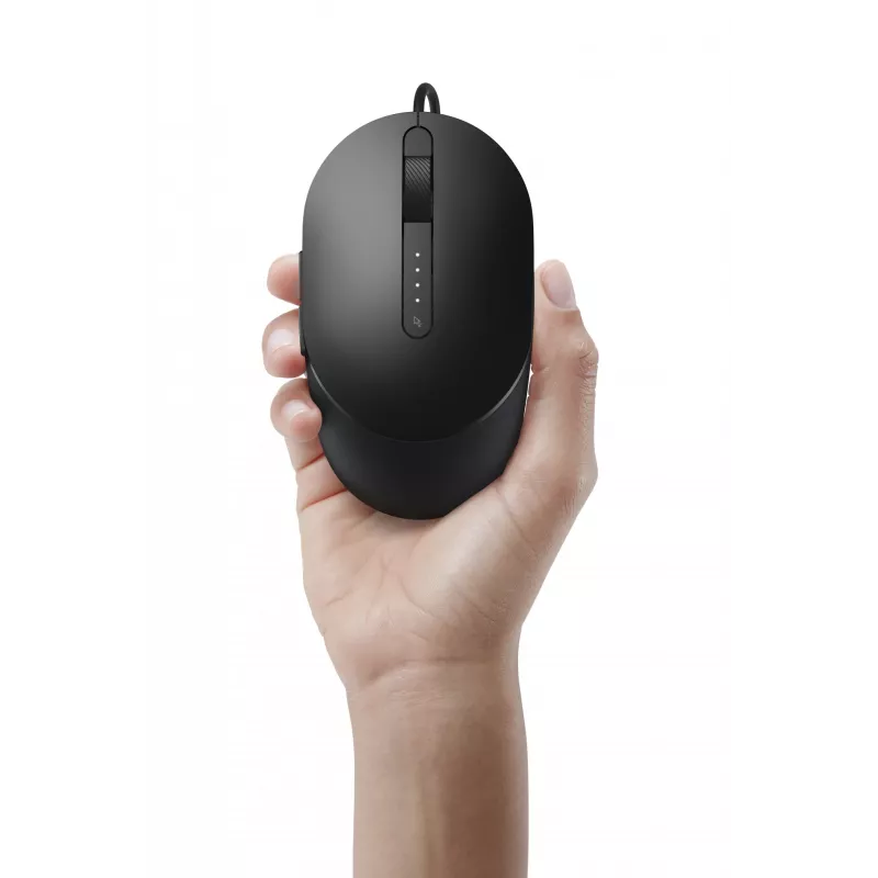 DELL Pro Mouse con filo - MS3220 - nero, ambidestro, laser, USB Type-A, 3200 DPI, 2 ms, nero