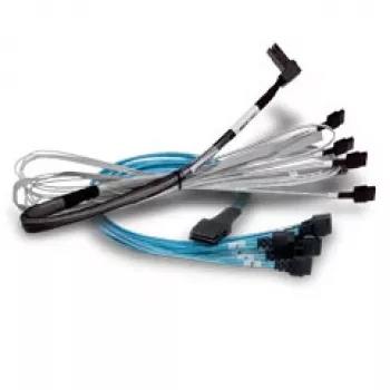 Cavo BROADCOM X8 Sff-8654 a due X4 Sff-8643 (mini-SAS HD) 1 m