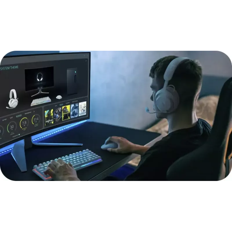 Alienware PRO-HS-G-DEAM cuffie con filo e wireless archetto gaming USB Type-C Bluetooth nero, bianco
