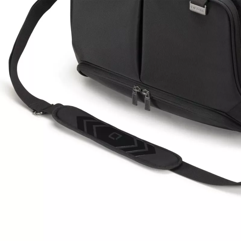 DICOTA Eco Top Traveler Pro - borsa per notebook 15-17.3in - nero / 1680d Rpet poliestere