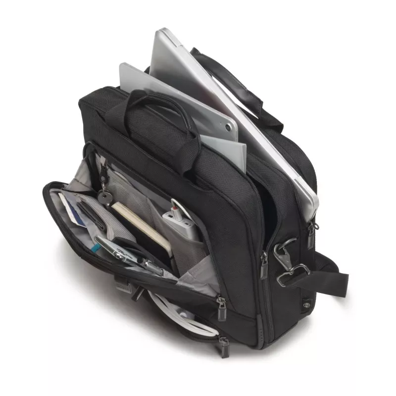 DICOTA Eco Top Traveler Pro - borsa per notebook 15-17.3in - nero / 1680d Rpet poliestere