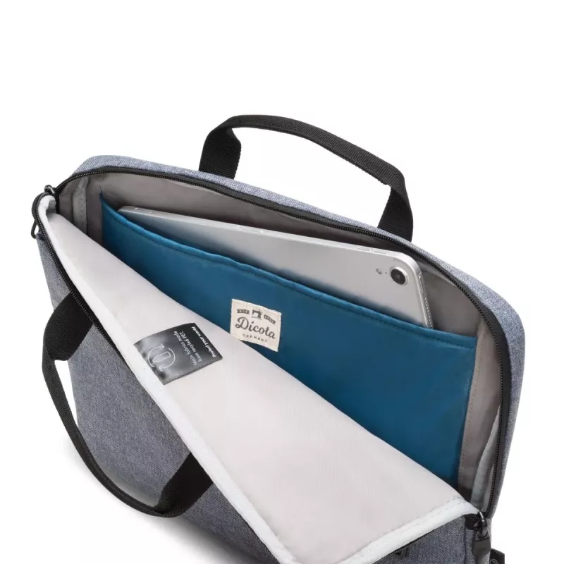 DICOTA Eco Motion sottile – Borsa per notebook 14-15,6 pollici – Blu denim / Poliestere RPE 600d