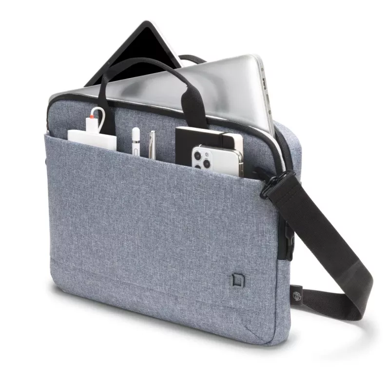 DICOTA Eco Motion sottile – Borsa per notebook 14-15,6 pollici – Blu denim / Poliestere RPE 600d