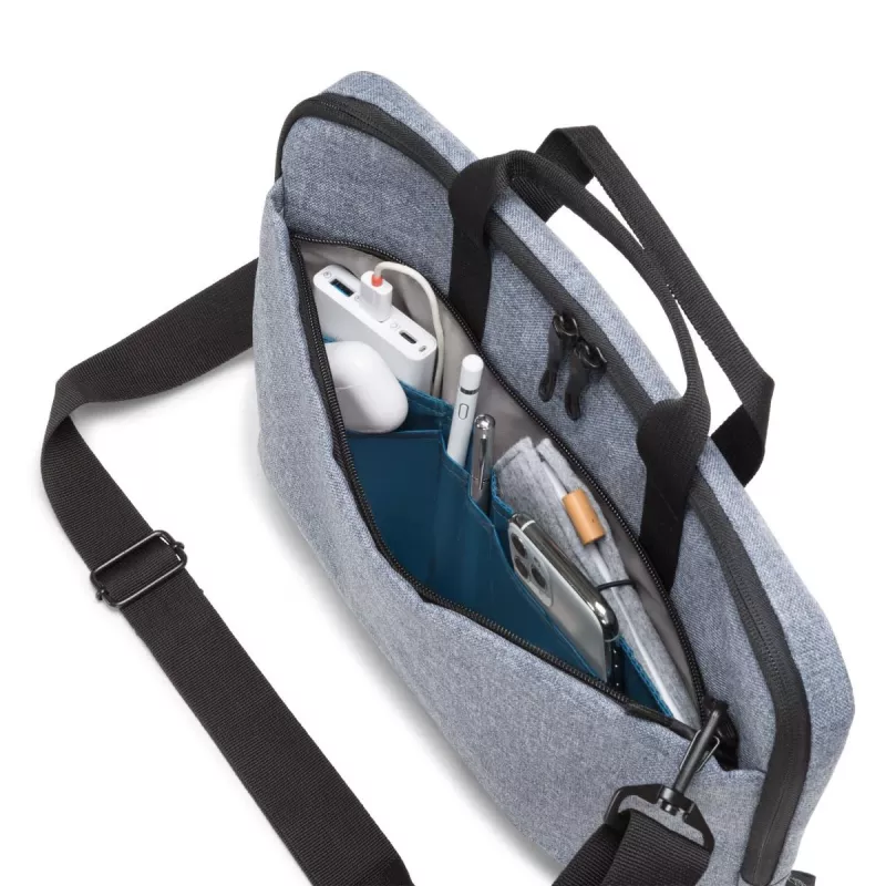 DICOTA Eco Motion sottile – Borsa per notebook 14-15,6 pollici – Blu denim / Poliestere RPE 600d