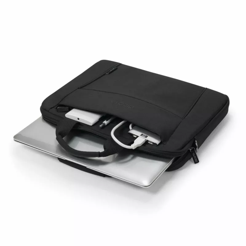 DICOTA Eco Case Base sottile - Borsa per notebook 15-15,6 inch - Nero / Poliestere Rpet 300d