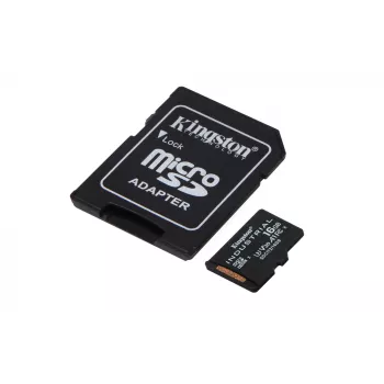 Kingston Technology 16GB microSDHC Industrial C10 A1 pSLC Card + adattatore SD