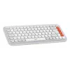 Logitech POP Icon Combo Tastiera mouse universale Bluetooth QWERTY US International Arancione Bianco