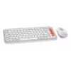 Logitech POP Icon Combo Tastiera mouse universale Bluetooth QWERTY US International Arancione Bianco