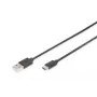 DIGITUS ASSMANN cavo di collegamento USB Type-C, Type-C a A M/M, 1m 3A, 480MB, versione 2.0, nero