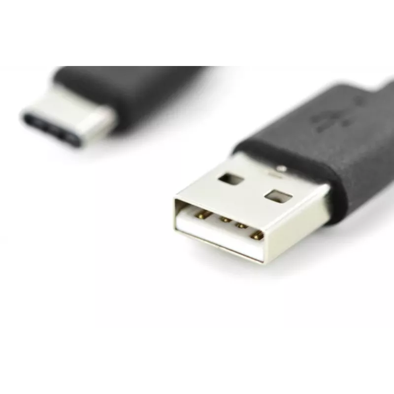 DIGITUS ASSMANN cavo di collegamento USB Type-C, Type-C a A M/M, 1m 3A, 480MB, versione 2.0, nero