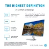 Monitor HP M27fq 27 pollici Quad HD 2560x1440 IPS LCD, 300 cd/m², 75 Hz, 5 ms, argento