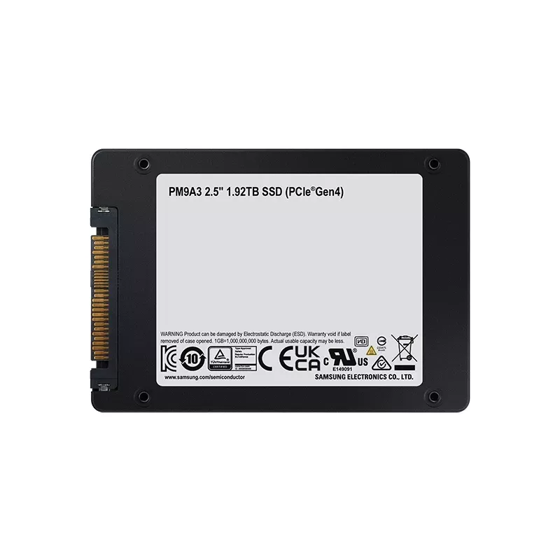 Samsung PM9A3 1,92 TB 2,5 pollici PCI Express 4.0 NVMe V-NAND TLC