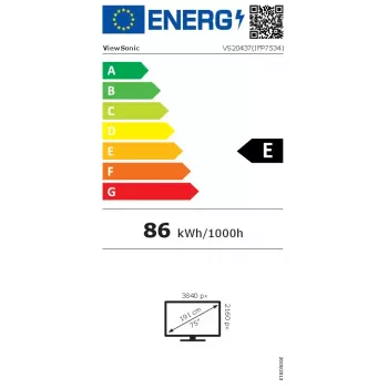 Lavagna interattiva Viewsonic IFP7534 190,5 cm (75 pollici) 3840 x 2160 pixel touchscreen nero