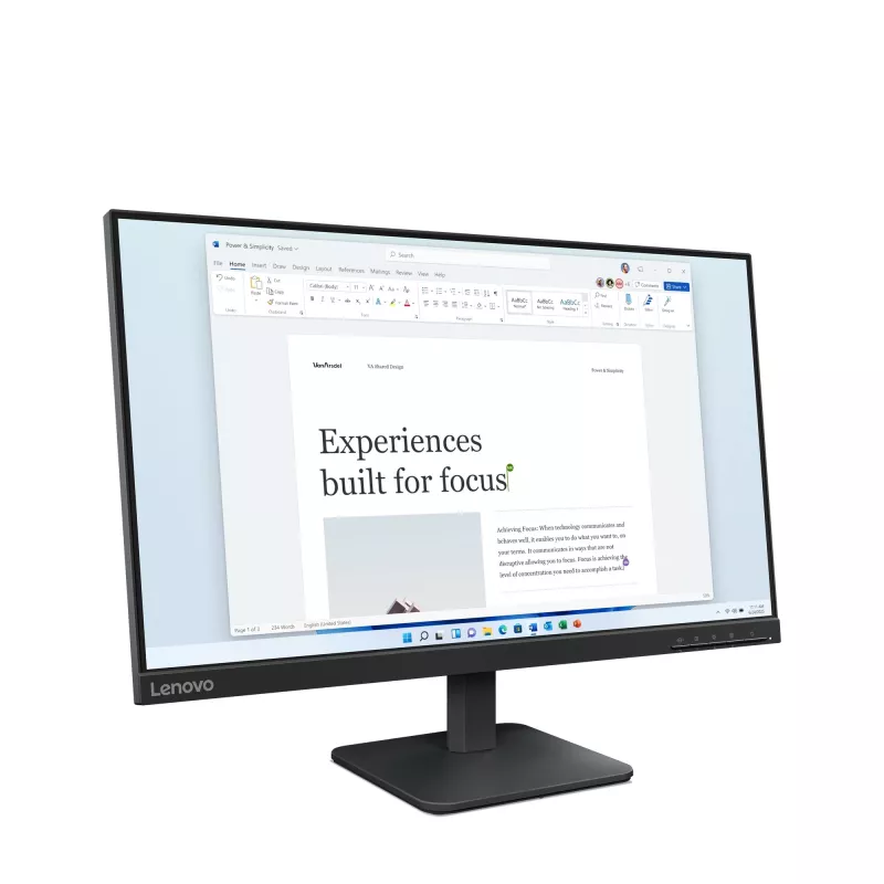 Monitor per computer Lenovo L24-4e 60,5 cm (23,8 pollici) 1920 x 1080 pixel Full HD LCD nero