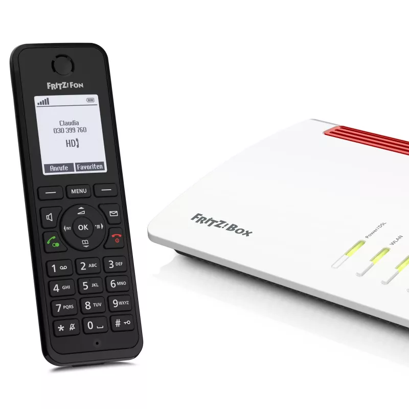 Telefono DECT FRITZ Fon M3 cordless identificazione chiamante nero