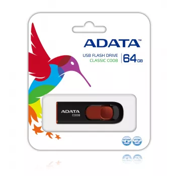 Chiavetta USB ADATA C008 64 GB USB Type-A 2.0 nero, rosso