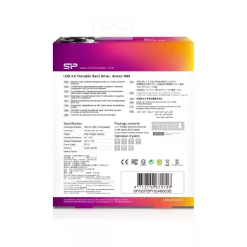 Disco rigido esterno Silicon Power Armor A80 2 TB USB 3.2