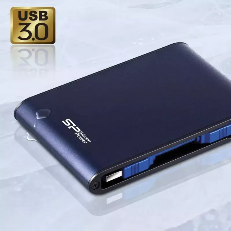Silicon Power Armor A80 disco rigido esterno, 2 TB, 2,5 pollici, USB 3.1 Gen 1, blu