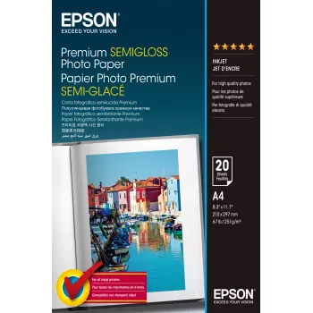 Carta fotografica Epson Premium Semi-Gloss – A4 – 20 fogli
