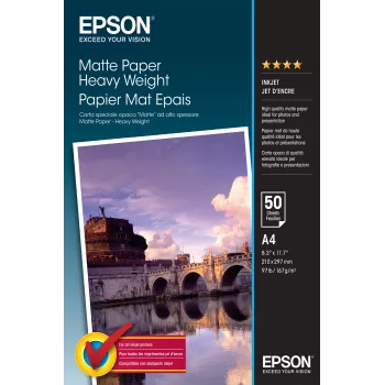 Carta opaca Epson Matte Paper Heavy Weight - A4 - 50 fogli