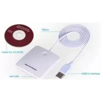 Lettore di smart card Transcend USB PC/SC N68 bianco
