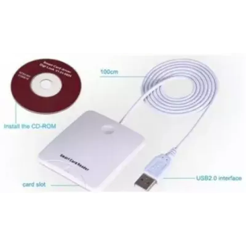 Lettore di smart card Transcend USB PC/SC N68 bianco