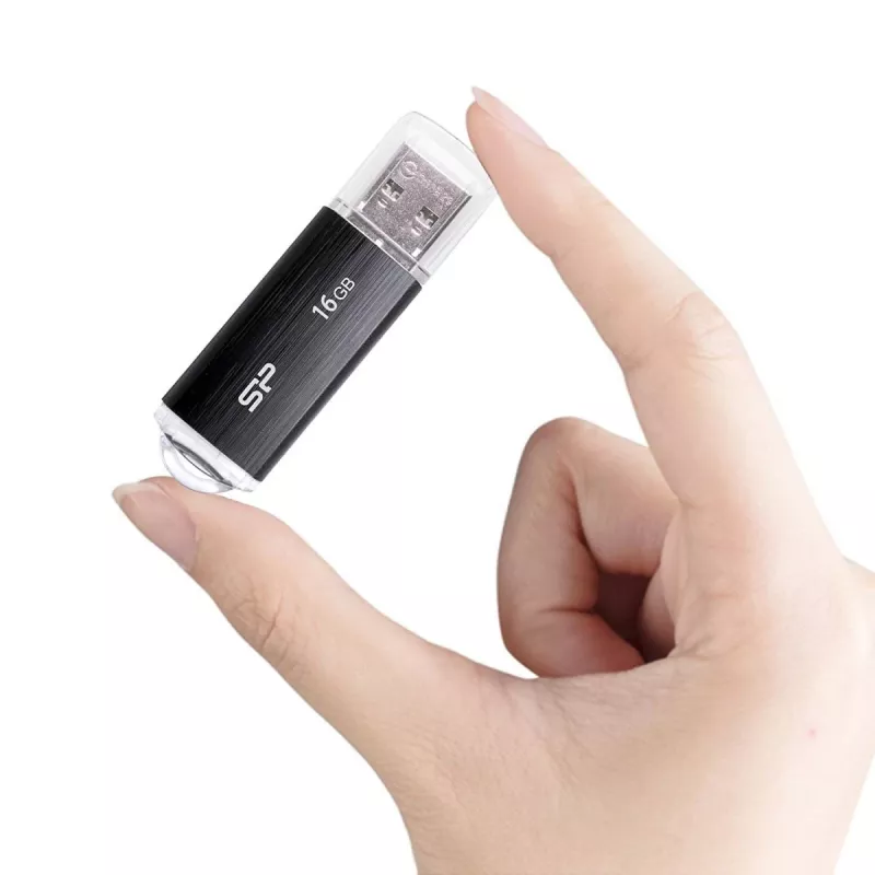 SILICON POWER Ultima U02 - 16GB chiavetta USB - USB 2.0 - nero (moq-30)