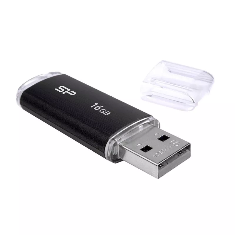 SILICON POWER Ultima U02 - 16GB chiavetta USB - USB 2.0 - nero (moq-30)