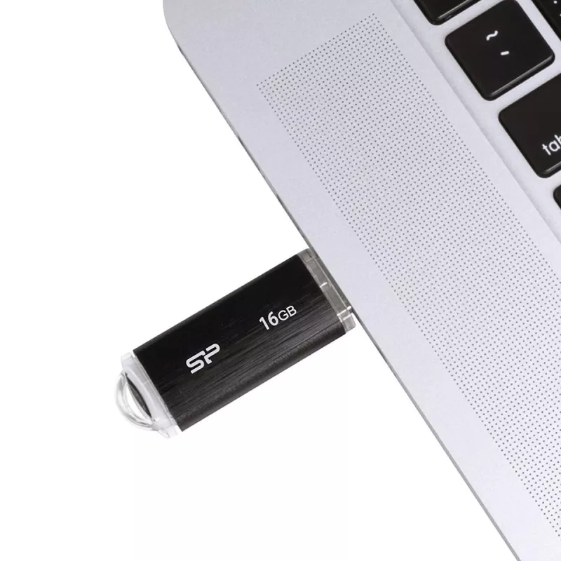 SILICON POWER Ultima U02 - 16GB chiavetta USB - USB 2.0 - nero (moq-30)