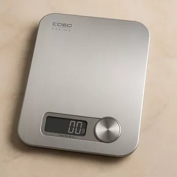 Caso 3265 Bilancia da cucina acciaio inox rettangolare Bilancia da cucina elettronica