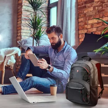 Zaino da tempo libero Port Designs Houston Nero Tessuto