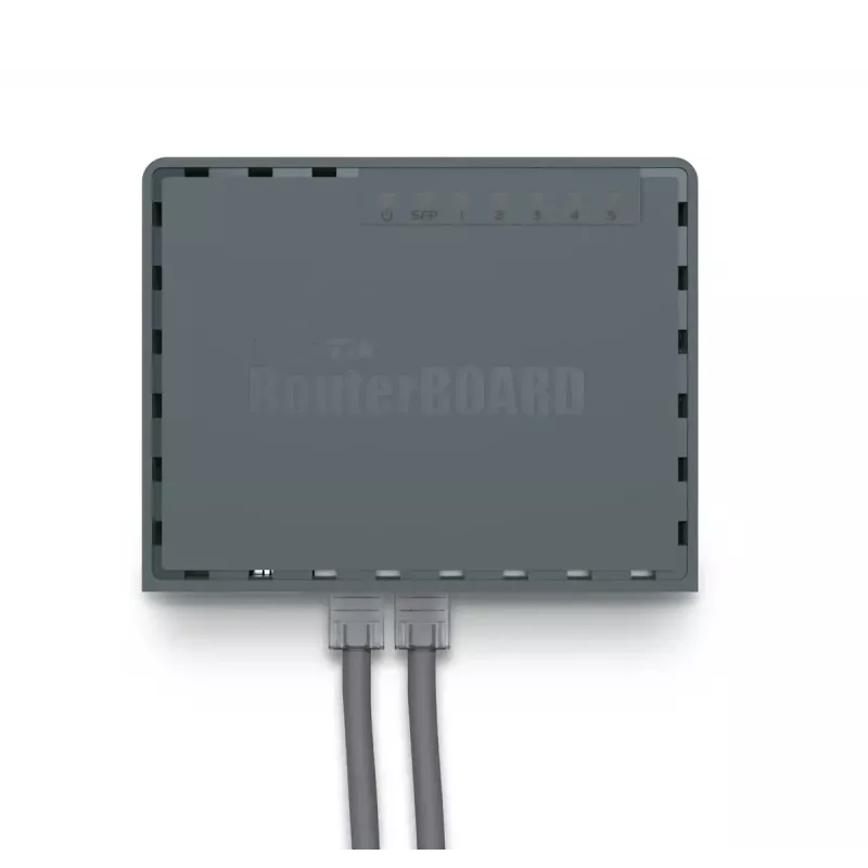 MikroTik RB760iGS hEX S router cablato, 5x Gigabit RJ45, 1x SFP, 1x USB 2.0, uscita PoE, nero