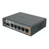 MikroTik RB760iGS hEX S router cablato, 5x Gigabit RJ45, 1x SFP, 1x USB 2.0, uscita PoE, nero