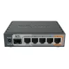 MikroTik RB760iGS hEX S router cablato, 5x Gigabit RJ45, 1x SFP, 1x USB 2.0, uscita PoE, nero