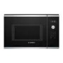 Microonde da incasso solo Bosch Serie 6 BFL554MS0 — 900 W, 25 L, comandi a manopola e touch, acciaio inox/nero