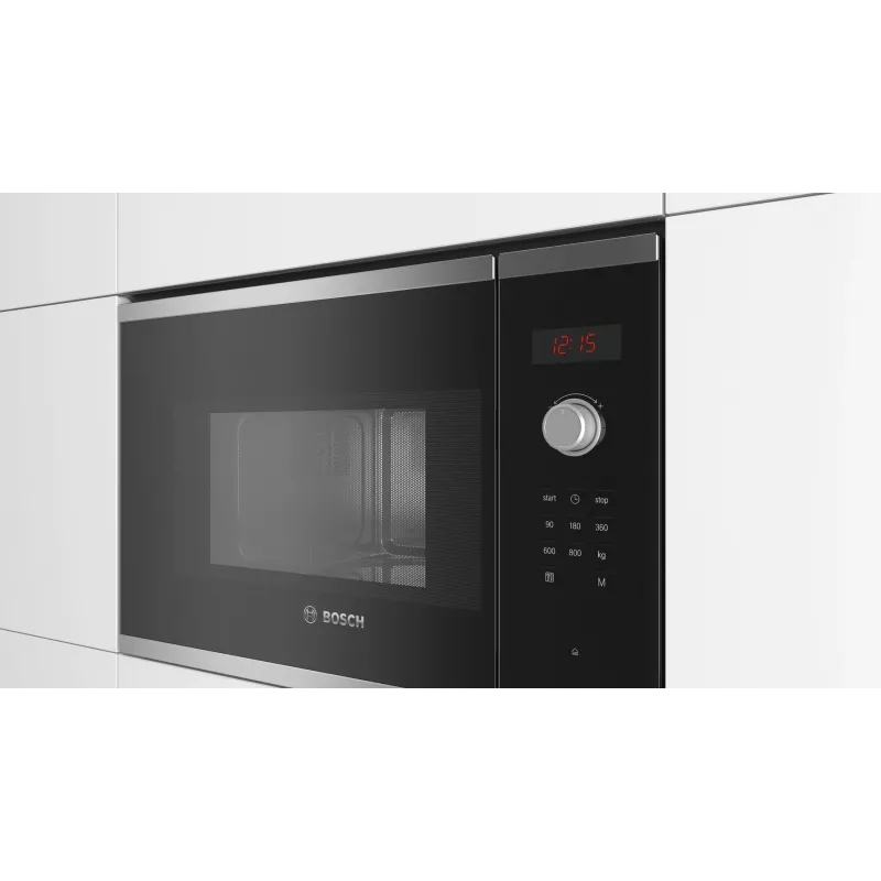 Bosch Serie 4 BFL523MS0 microonde nero, acciaio inox microonde solo da incasso 20 L 800 W