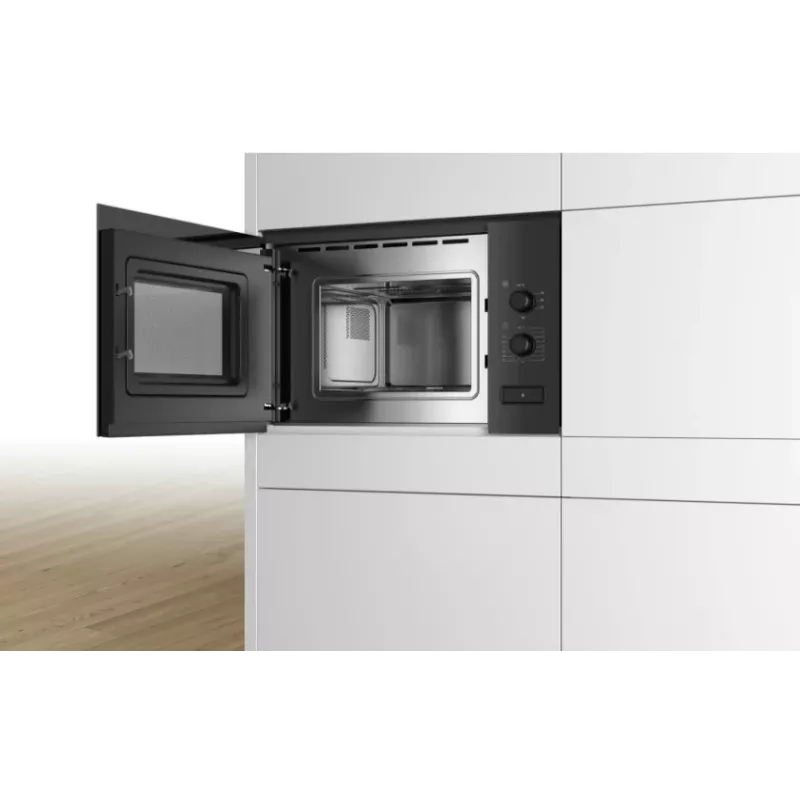 Microonde solo da incasso Bosch Serie 4 BFL520MB0 — 800 W, 20 l, manopola, nero