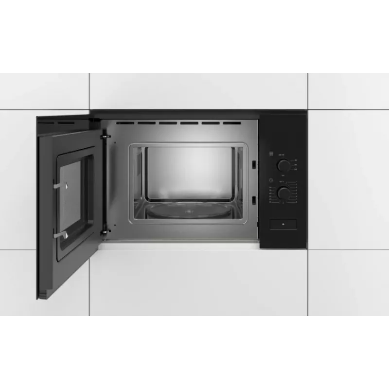 Microonde solo da incasso Bosch Serie 4 BFL520MB0 — 800 W, 20 l, manopola, nero