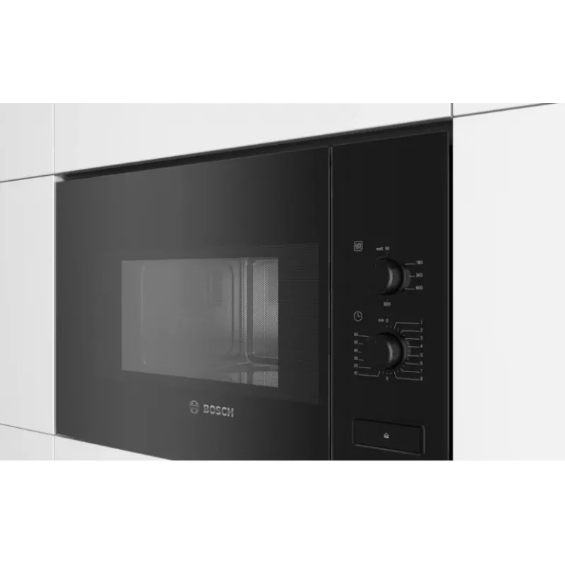 Microonde solo da incasso Bosch Serie 4 BFL520MB0 — 800 W, 20 l, manopola, nero