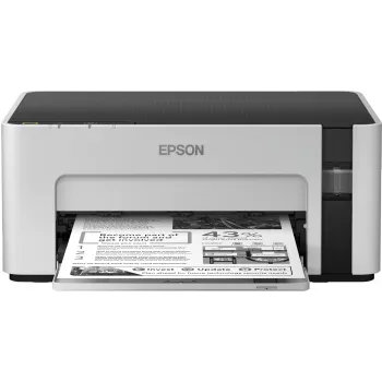Stampante a getto d'inchiostro Epson EcoTank ET‑M1100 — monocromatica, A4, 32 ppm, 1440×720 dpi, serbatoio d'inchiostro integrato, USB 2.0, grigio/nero