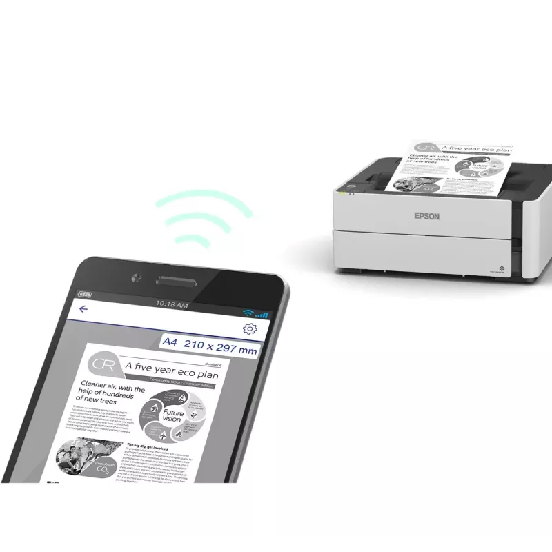 Epson EcoTank M1180 stampante a getto d'inchiostro 1200 x 2400 DPI A4 Wi-Fi