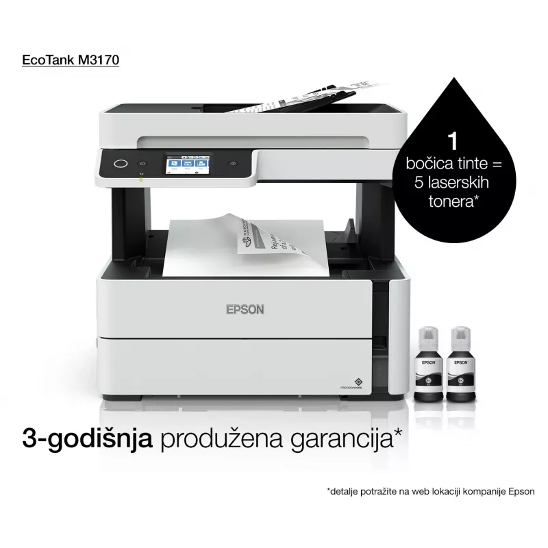 Stampante multifunzione Epson EcoTank ET-M3170 getto d'inchiostro stampa monocromatica
