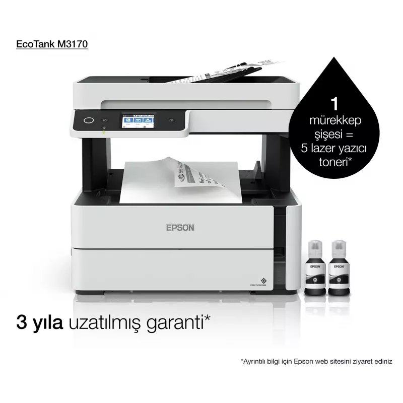 Stampante multifunzione Epson EcoTank ET-M3170 getto d'inchiostro stampa monocromatica