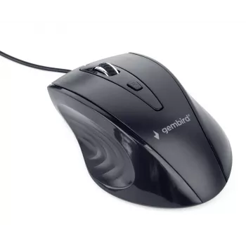 GEMBIRD mouse ottico per destrimani USB MUS-4B-02 — 1200 DPI, 4 tasti, con filo, nero
