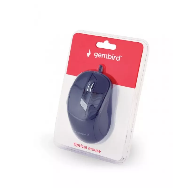 Mouse ottico GEMBIRD MUS-6B-01 – 6 tasti, rotella di scorrimento, USB, nero