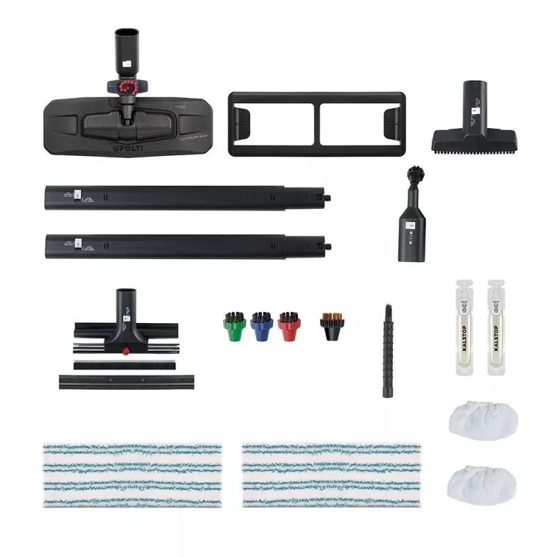Polti Vaporetto Pro 95_Turbo Flexi pulitore a vapore a cilindro 1100 W nero, verde
