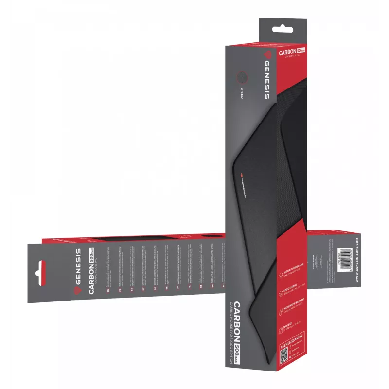 Tappetino mouse gaming GENESIS Carbon 500 MAXI nero