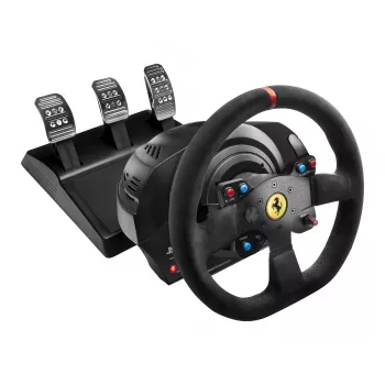 Thrustmaster T300 Ferrari Integral Racing Wheel Alcantara Edition volante nero + pedali analogico / digitale PC, PlayStation 4, PlayStation 3