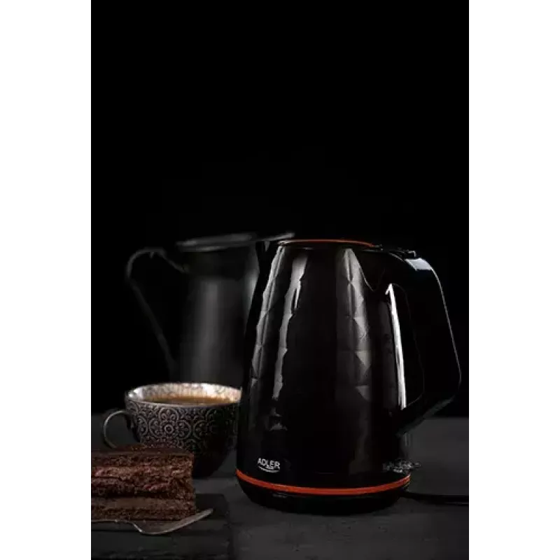 Bollitore elettrico Adler AD 1277 1,7 L 2200 W nero
