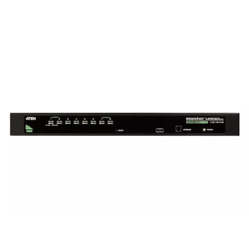 ATEN switch KVM 8 porte USB - PS/2 VGA, 2048 x 1536 pixel, QXGA, montaggio a rack, 5 W, 1U, nero